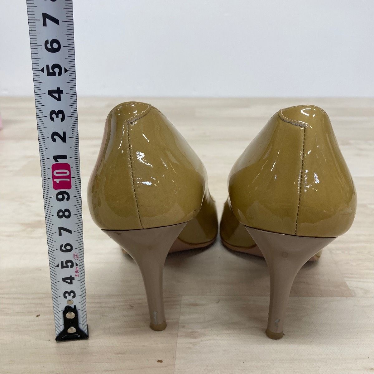 DIANA/ダイアナ パンプス 23cm ベージュ エナメル TS18219 レディース