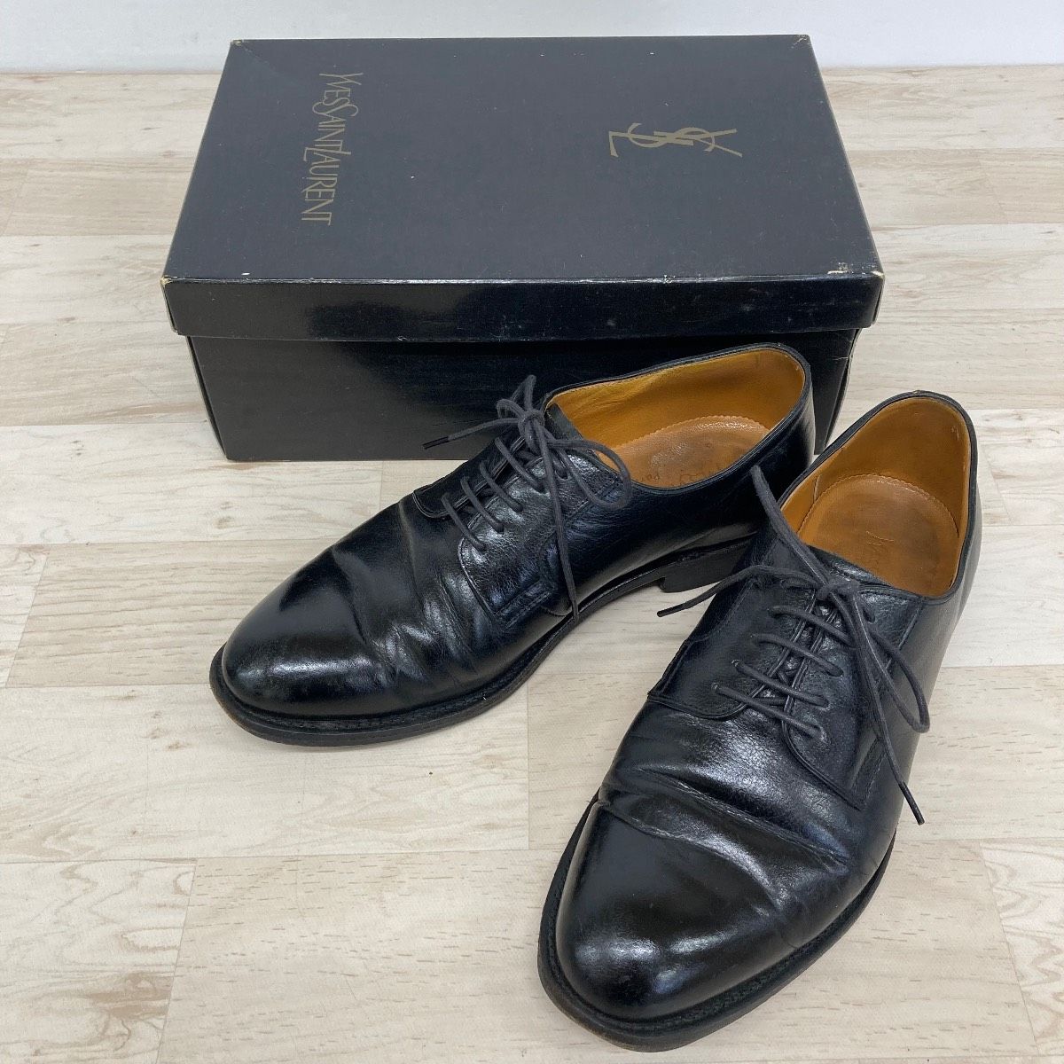 Saint Laurent ドレスシューズ イヴサンローラン/YSL 25 1/2(25.5cm) 1327 プレーントゥ 外羽根