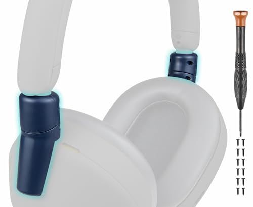 SOULWIT ヘッドセット 交換 スライダー for Sony WH-1000XM5 (WH1000XM5) 用 ヘッドバンド 調節 ヒンジ 接続 コネクター キット サイド カバー 互換性 折りたたみ 保護 ジョイント 破損を修理 & 防 847e7396