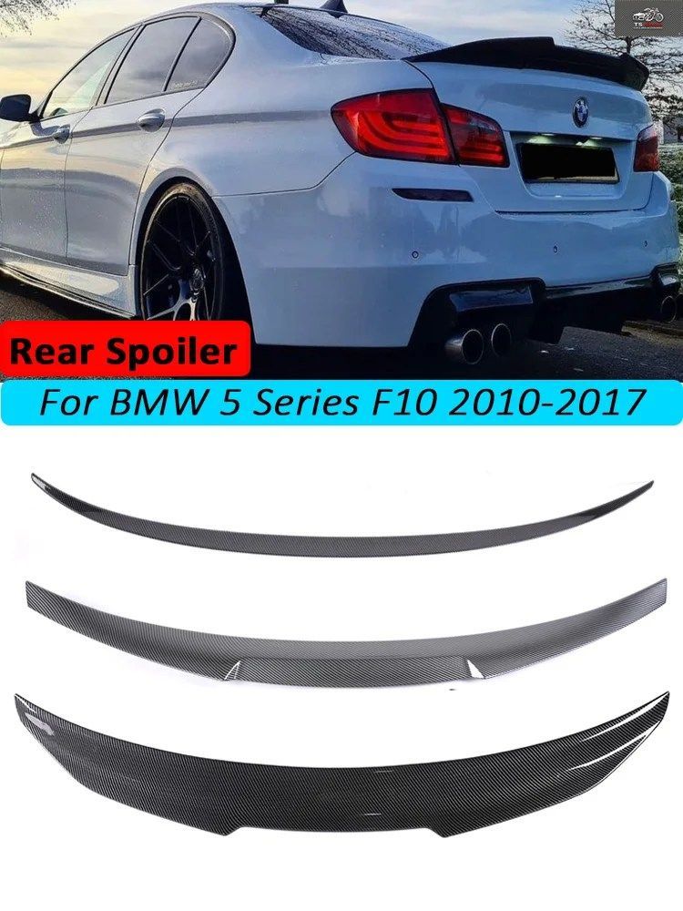 CARBON REAR BUMPER TRUNK SPOILER LIP BMW 5 SERIES F10 F11 F18 2010 -2017 BOOT SPOILER WING M5 MP M4 PSM CAR