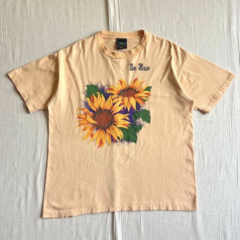 Sun flower ビンテージ古着 ひまわりtシャツ 古着 90 s Sun Flower
