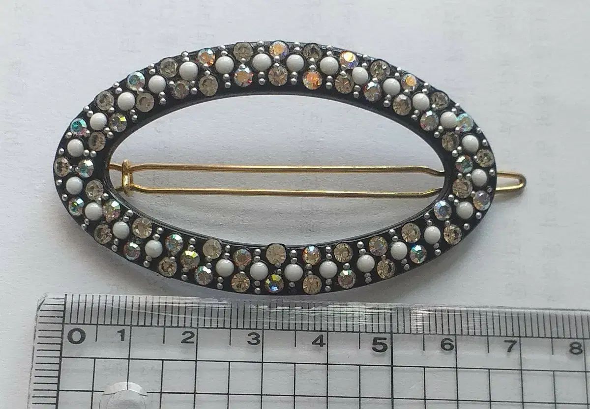フランス ジャンポールクラリス オーバル ヘアクリップ