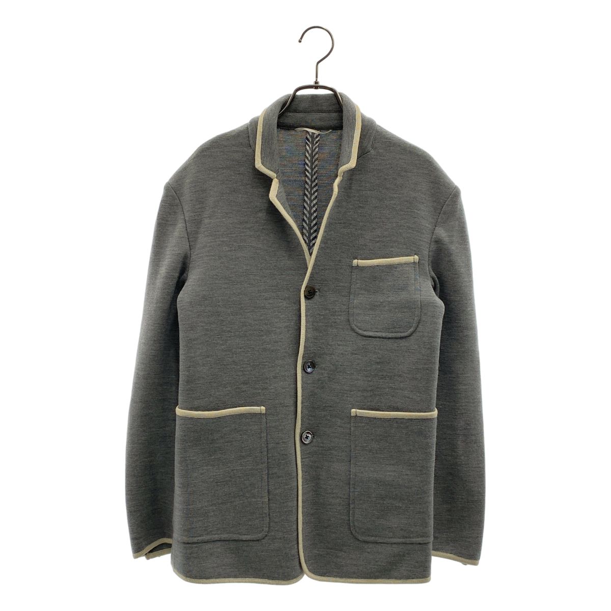 THOM BROWNE / トムブラウン | ウール 4B ニットテーラードジャケット