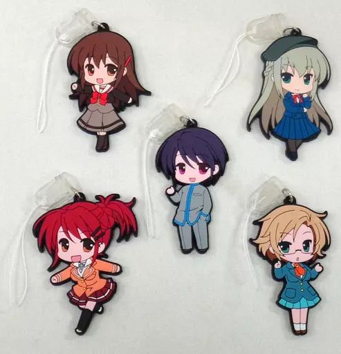 るい智ラバーストラップセットA(5個セット) 「るいは智を呼ぶ」 C80グッズ 中古】ストラップ(キャラクター) るい智ラバーストラップセットA(5個