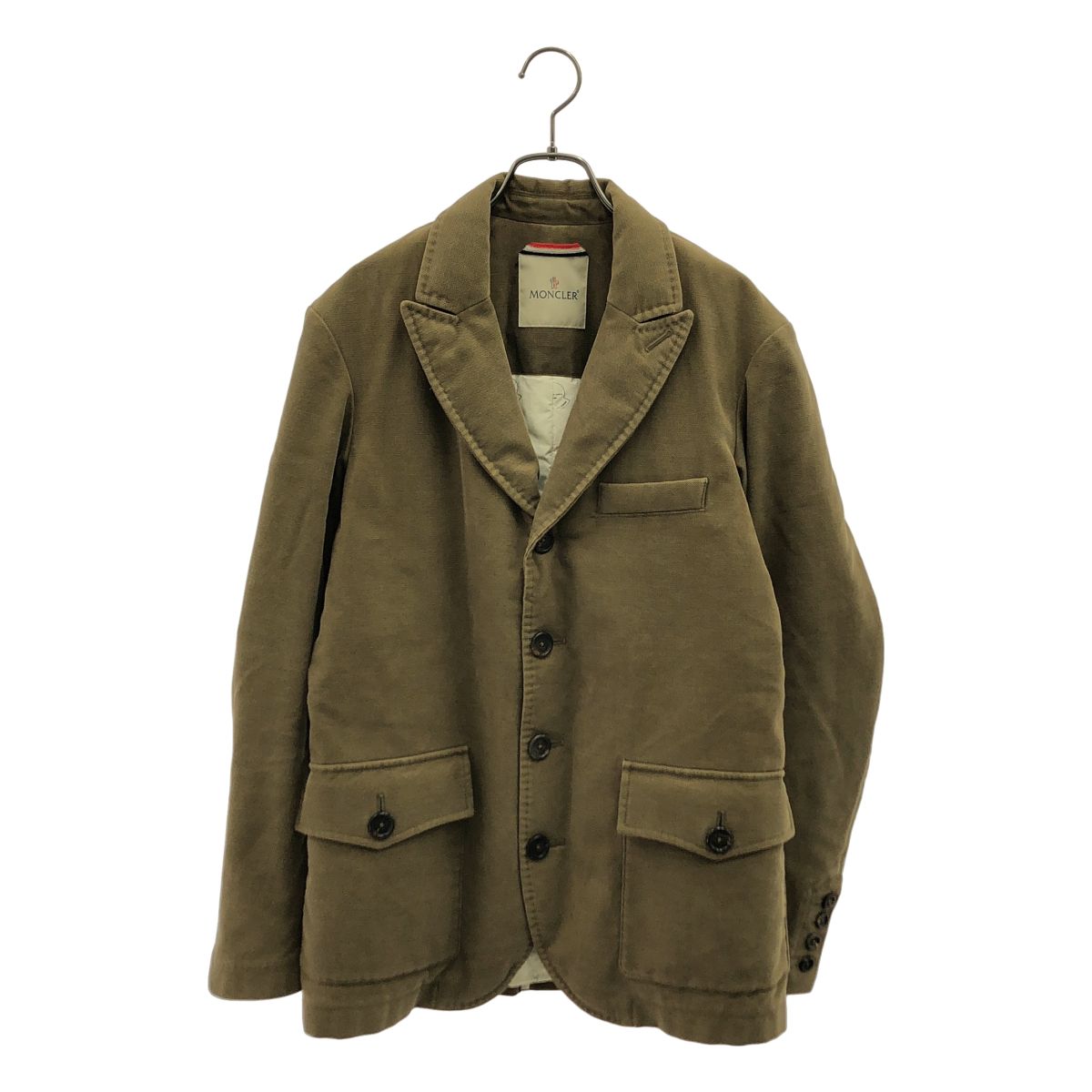 visvim / ビズビム | × MONCLER / モンクレール KAMUI / カムイ テーラード ダウンジャケット / 総柄裏地 | 1 | ブラウン | メンズ