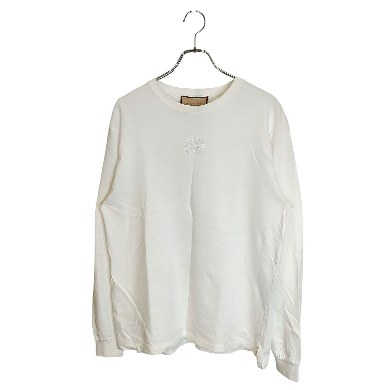 GUCCI グッチ L/S T-SHIRT ロゴ 長袖Tシャツ 774578 XS ホワイト