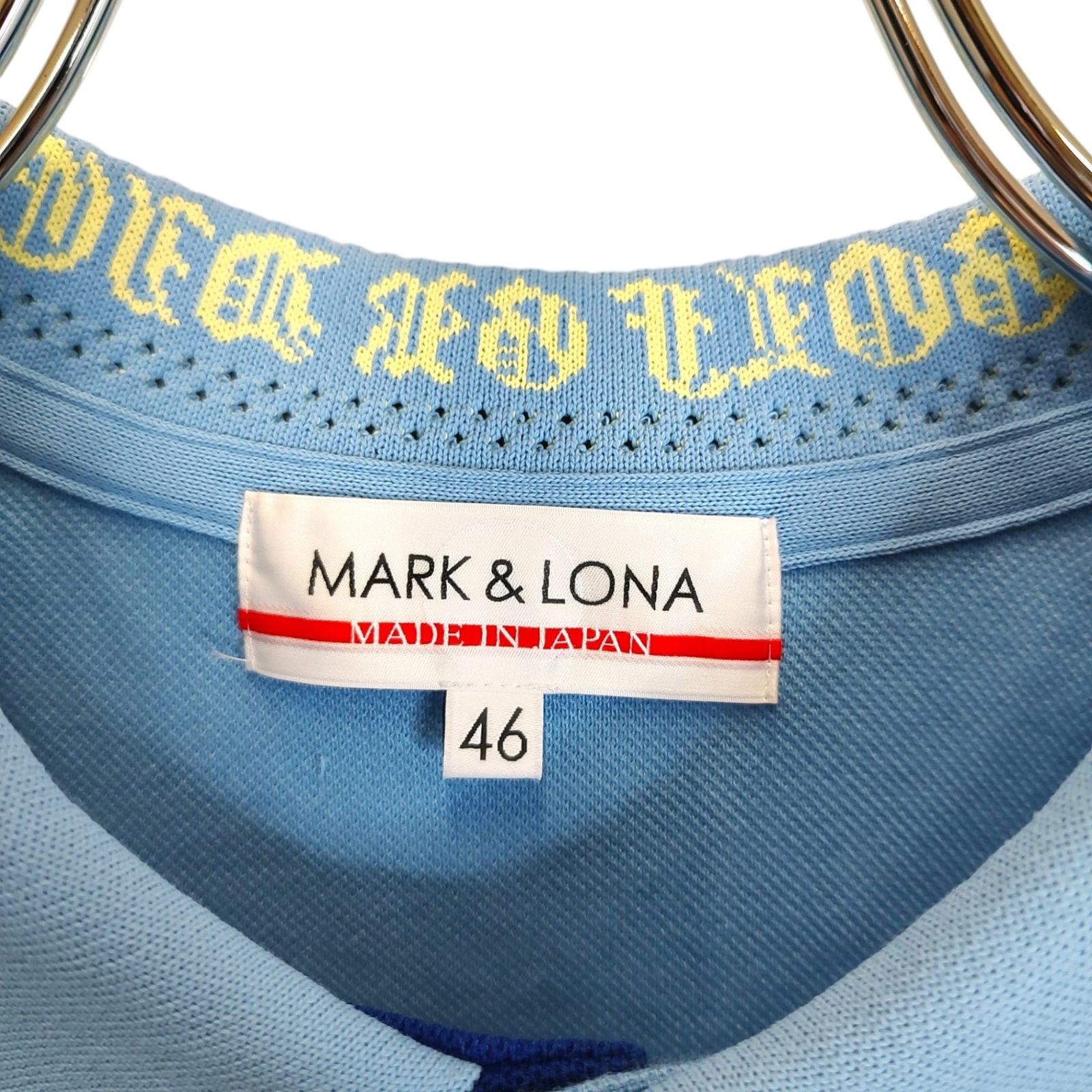 MARK&LONA マークアンドロナ ゴルフ Bones Pique Polo 半袖 ポロシャツ