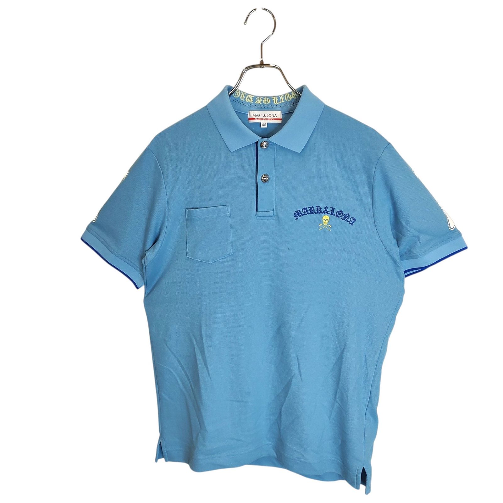 MARK&LONA マークアンドロナ ゴルフ Bones Pique Polo 半袖 ポロシャツ