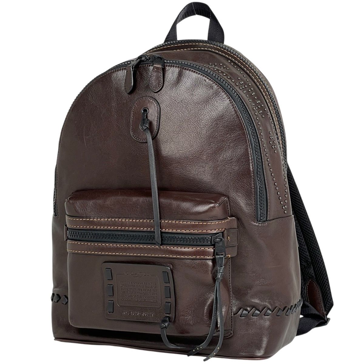 コーチ COACH アカデミー リュックサック バックパック レザー ブラウン 36229 メンズ 【中古】