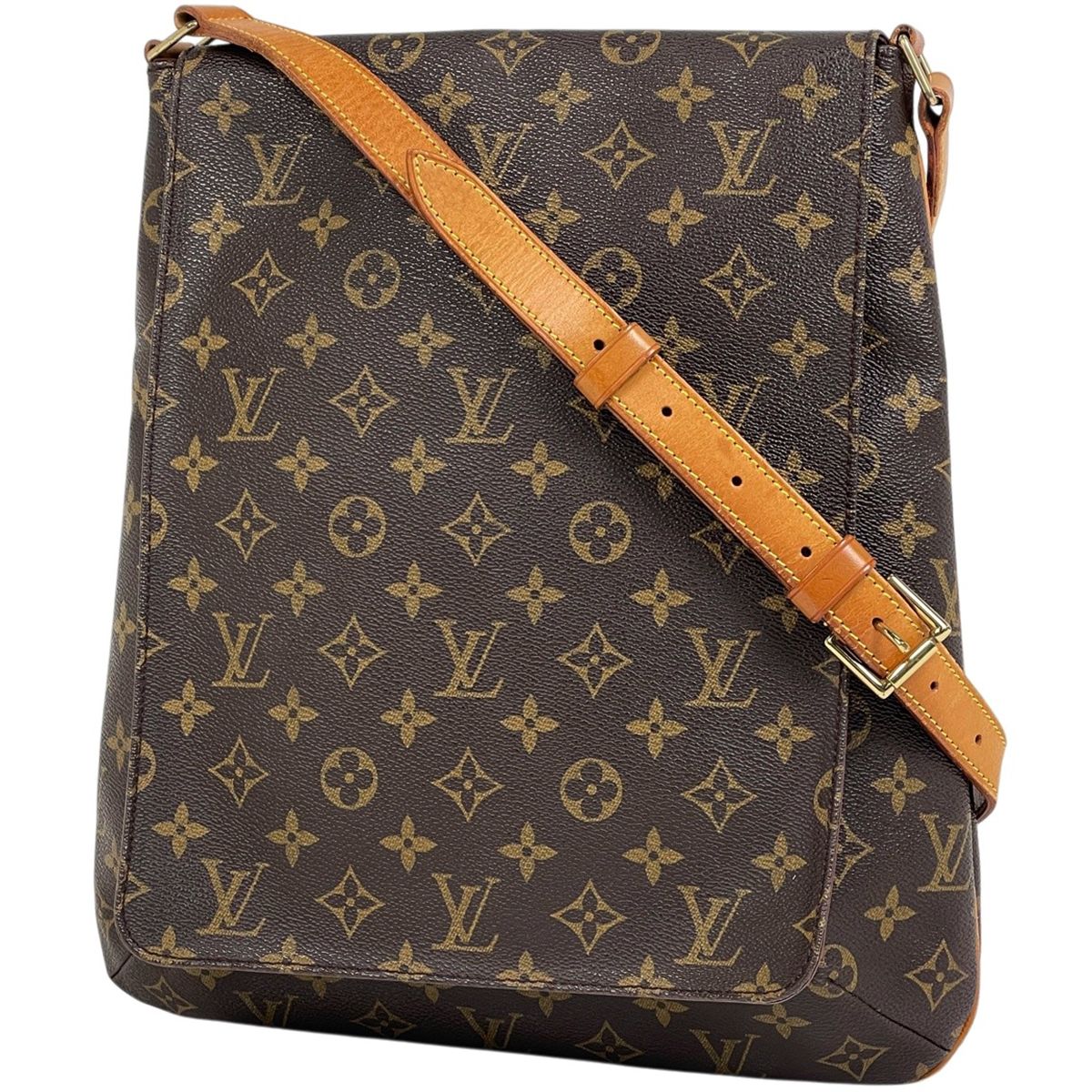 ルイ・ヴィトン Louis Vuitton ミュゼット 斜め掛け ショルダーバッグ モノグラム ブラウン M51256 レディース 【中古】