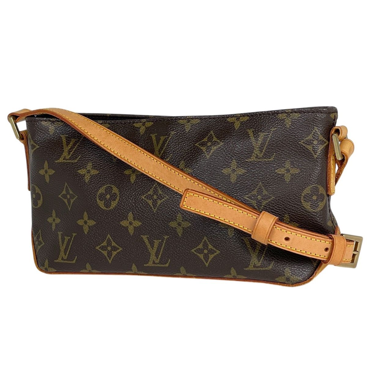 ルイ・ヴィトン Louis Vuitton トロター ポシェット ショルダーバッグ モノグラム ブラウン M51240 レディース 【中古】