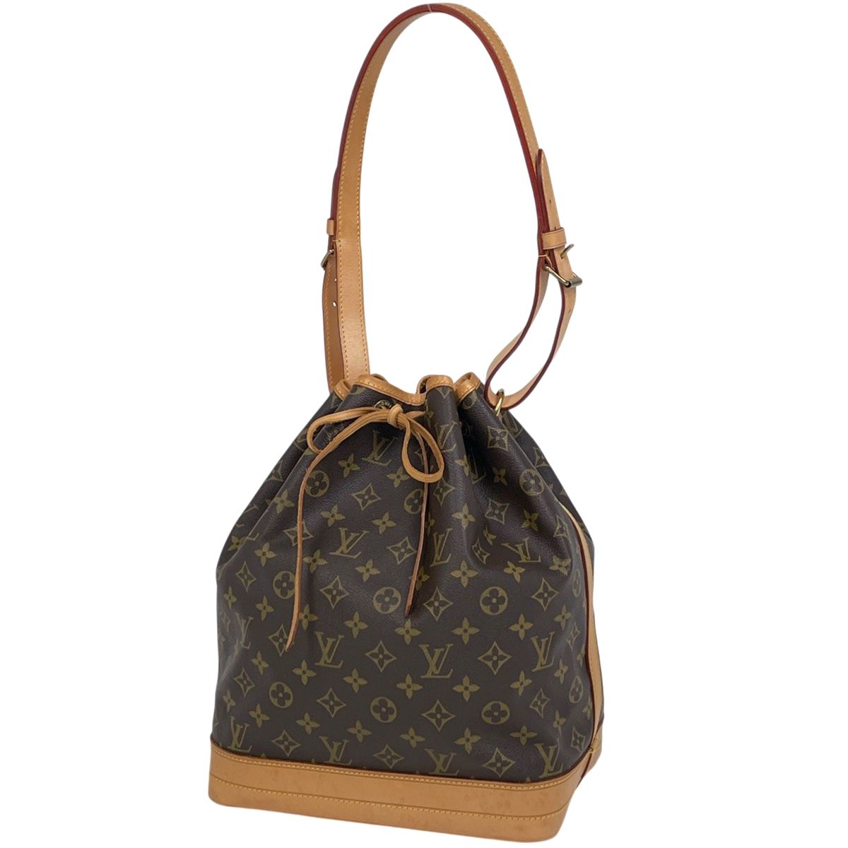 ルイ・ヴィトン Louis Vuitton ノエ ワンショルダー 肩掛け 巾着型 ショルダーバッグ モノグラム ブラウン M42224 レディース 【中古】