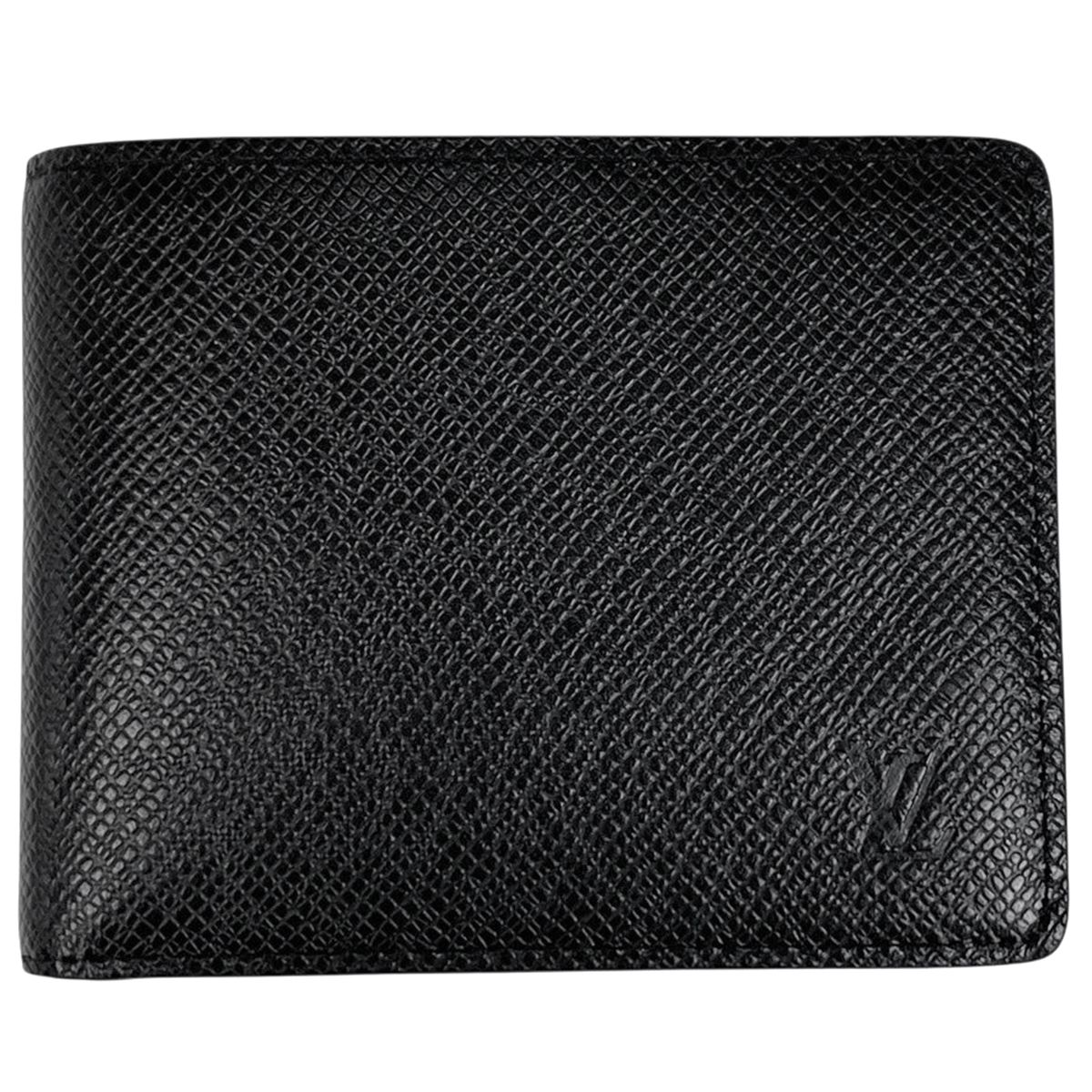 ルイ・ヴィトン Louis Vuitton ポルトフォイユ スレンダー 二つ折り財布 タイガ ノワール(ブラック) M30539 メンズ 【中古】