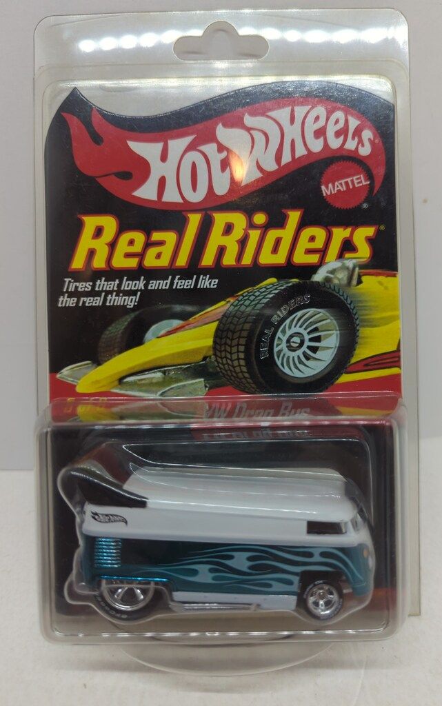 MATTEL Real Riders/COLLECTORS HOTWHEELS VW Drag Bus K3380