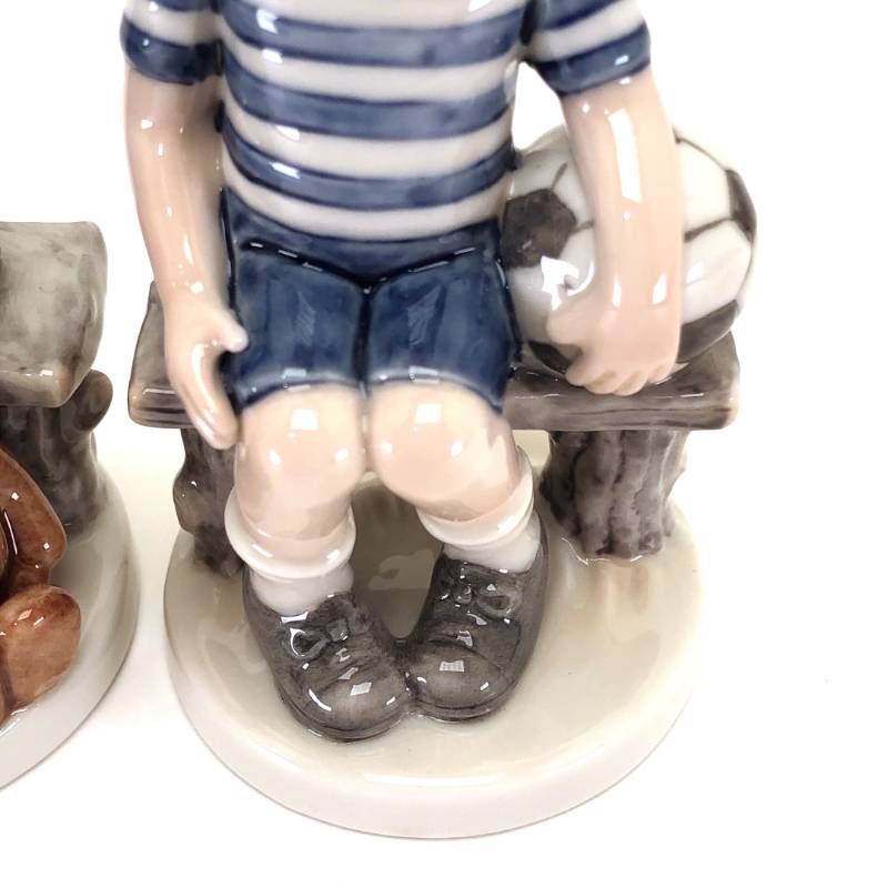 ロイヤルコペンハーゲン フィギュリン 2002年 男の子 女の子ペア 美品】Royal Copenhagen ロイヤルコペンハーゲン／女の子 男の子