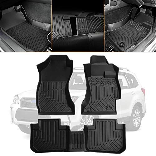 Virauto スバル フォレスター SJ系 3D フロアマット 車種専用 立体フロアマット カーマット Subaru Forester に適用 2013-2018年 TPE素材 フロアマット 防水仕様 耐汚れ 耐磨耗性 カスタムマット 保護 b69c27be