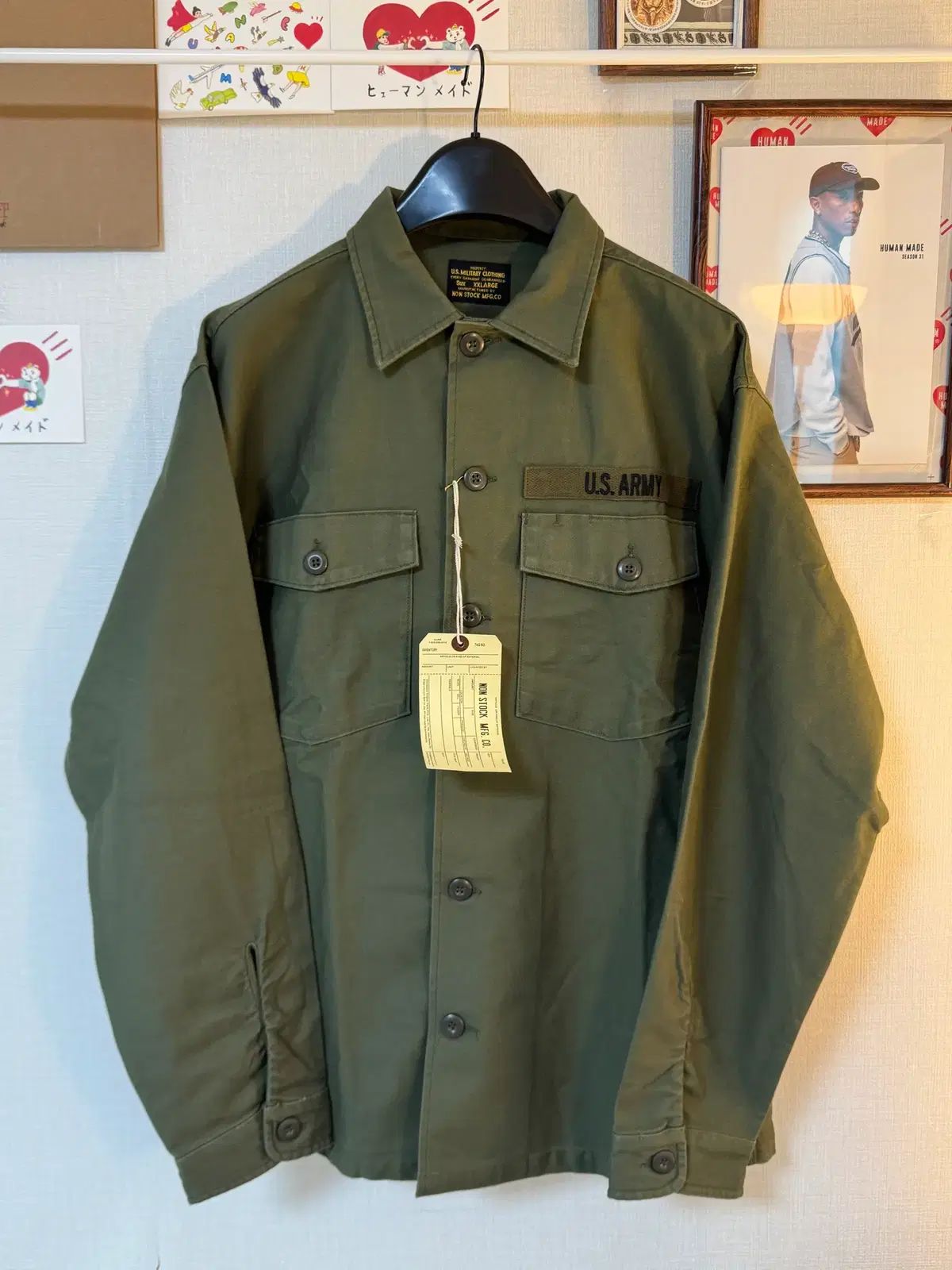 (新品)BRONSON OG-107 ファティーグ ユーティリティ シャツ XXL