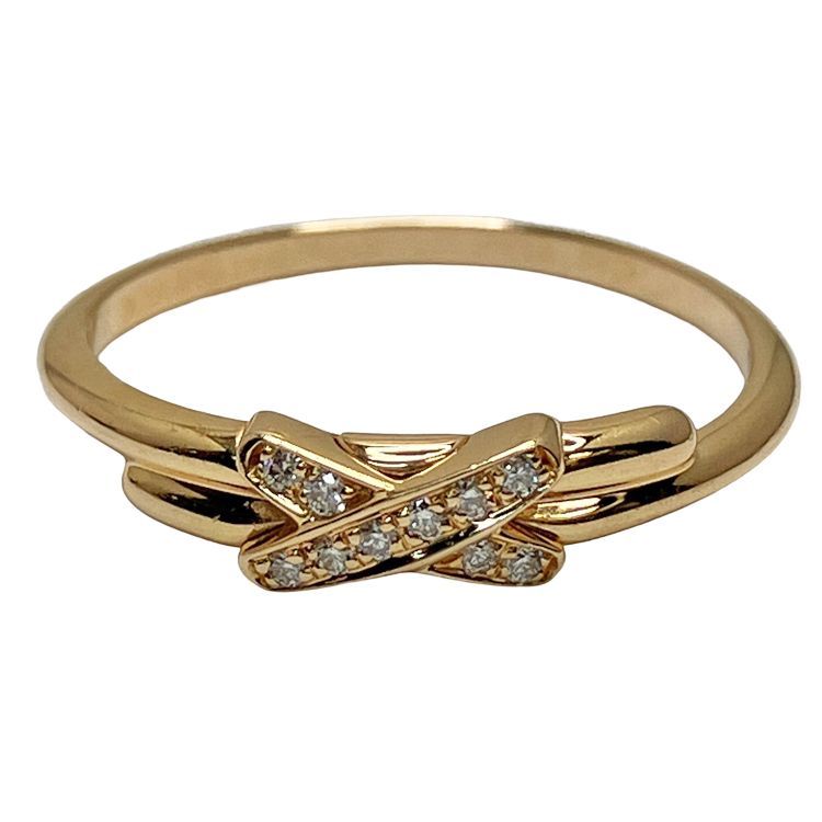 CHAUMET ショーメ ジュ ドゥ リアン リング 082218 指輪 750PG ピンクゴールド エクストラスモール ダイヤモンド ＃51 10.5号 プレゼント ギフト