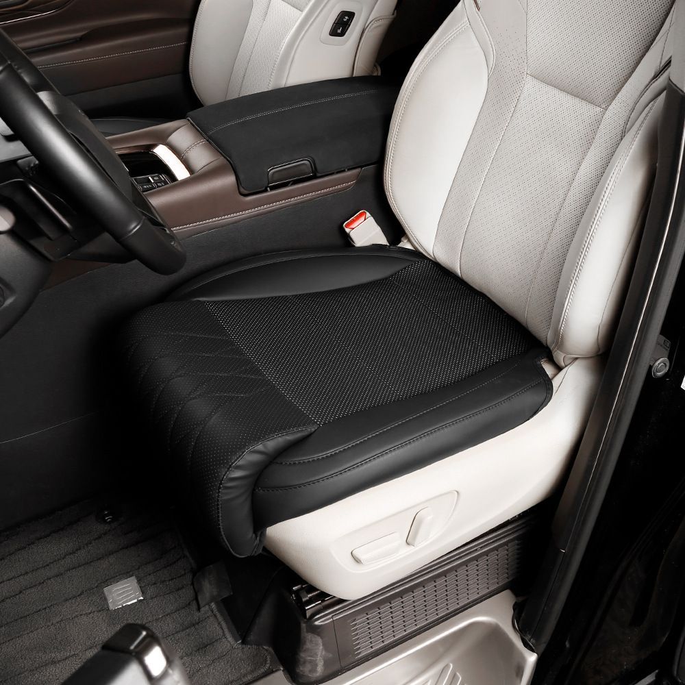 トヨタ Toyota アルファード ALPHARD ヴェルファイア VELLFIRE 40系 2023年モデル 前席シート保護パッド レッグサポート対応 2点セット レザー調 固定ベルト式 傷防止 内装保護 11,318円