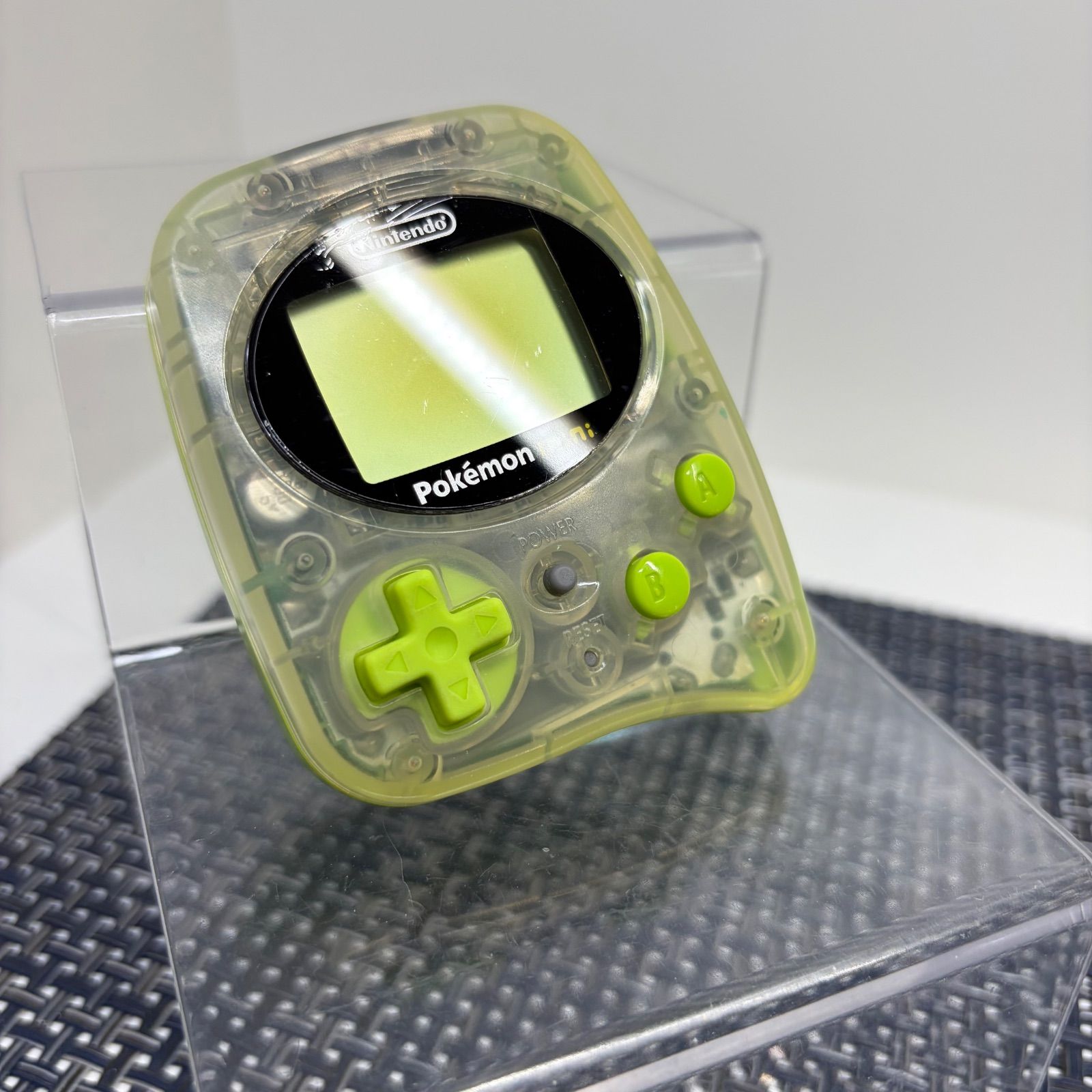 【動作確認済】ポケモンミニ Pokemon mini本体 チコリータグリーン