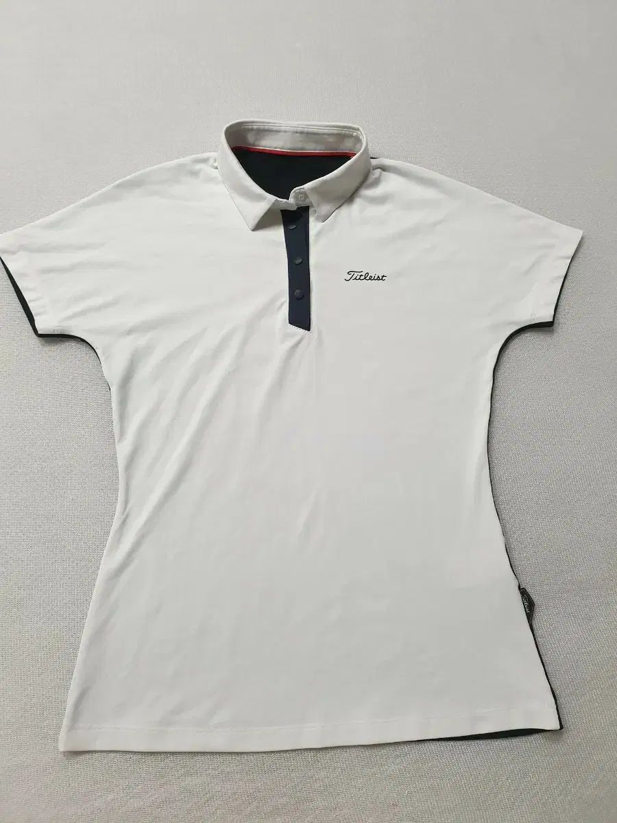 Titleist(タイトリスト) 半袖 カラーTシャツ 白/ブラック 55 レディース 85サイズ