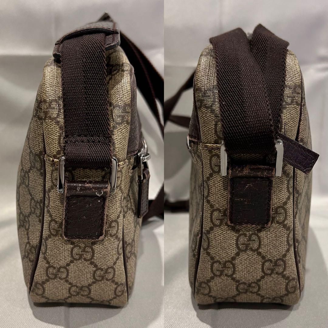 GUCCI グッチ GGスプリーム ショルダーバッグ レザー 斜めがけ 