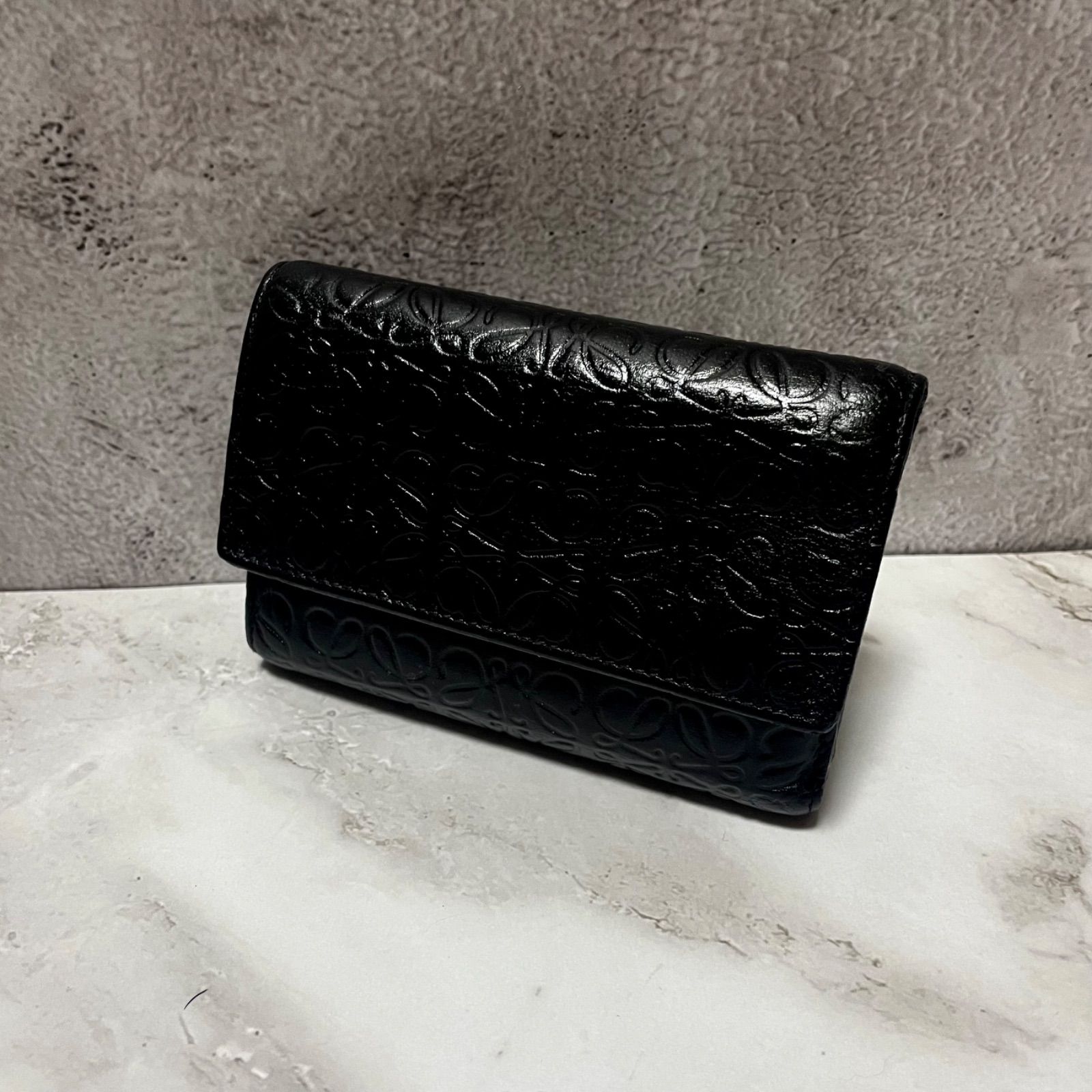 61 LOEWE 財布 レザー 折り財布 ロエベ