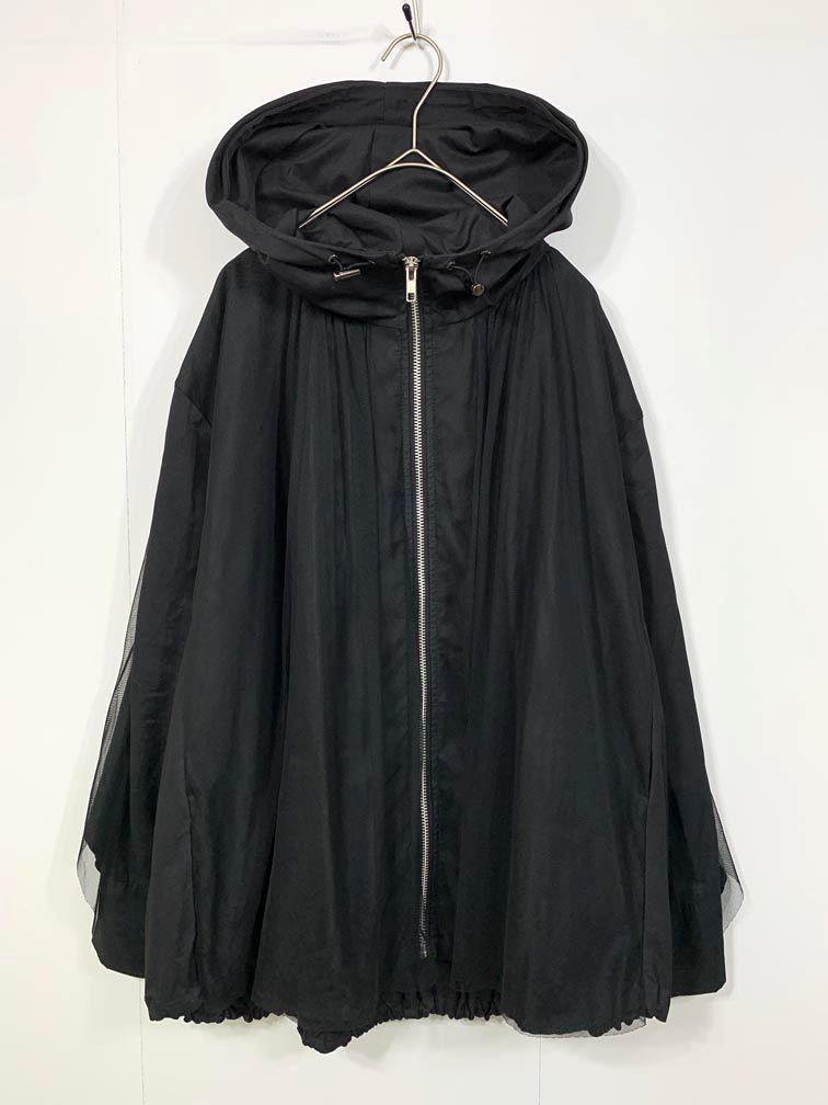 MARECHAL TERRE マルシャルテル フーディブルゾン チュール ブルゾン ジャケット size2/黒 ◇■◎レディース