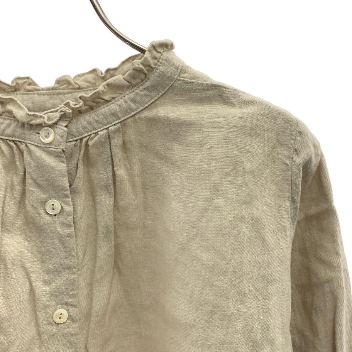 美品】 nest robe / ネストローブ | リネン バックボタン ギャザー
