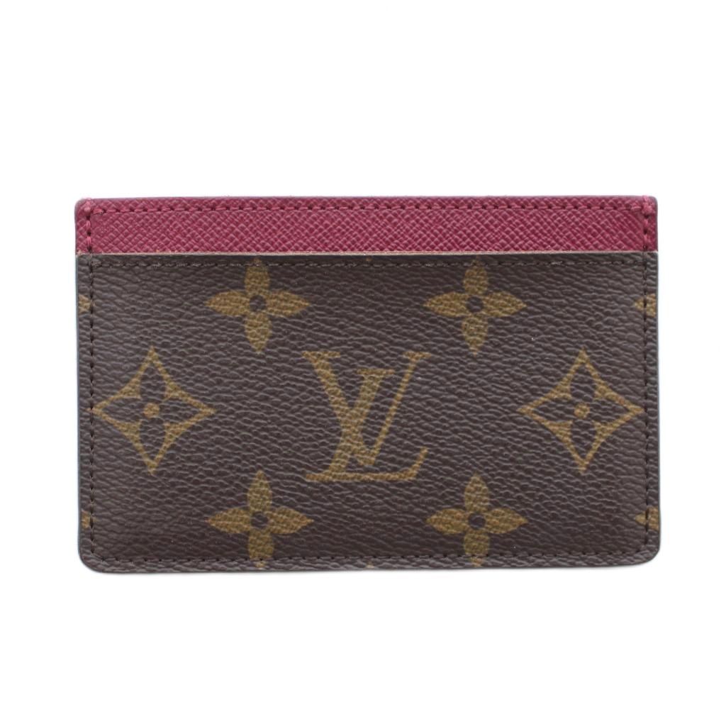 ルイヴィトン LOUIS VUITTON ポルトカルト・サーンプル カードケース 茶 ブラウン ピンク モノグラム柄 M60703 /RI ■OS ■OH