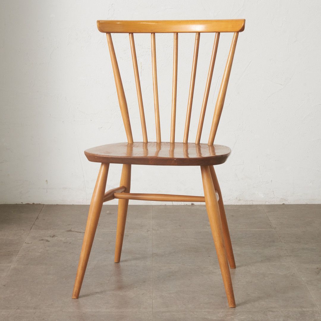 レア ercol ボウトップチェア アーコール 英国 ヴィンテージ ダイニングチェア ボウバック ファンバック ウィンザー 木製 椅子 100046