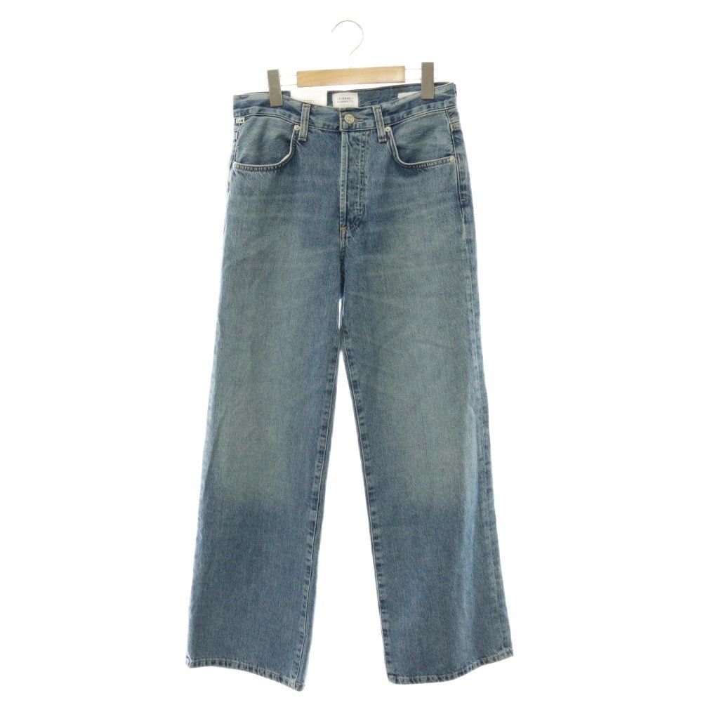 シチズン オブ ヒューマニティー CITIZENS OF HUMANITY LAppartement取り扱い 25SS ANNINA DENIM ワイドデニムパンツ ジーンズ ボタンフライ 26 ライトブルー /ES ■OS