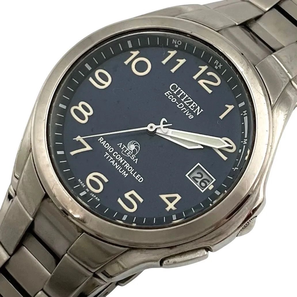 稼働/訳有 シチズン CITIZEN アテッサ 腕時計 電波ソーラー ATESSA Eco 