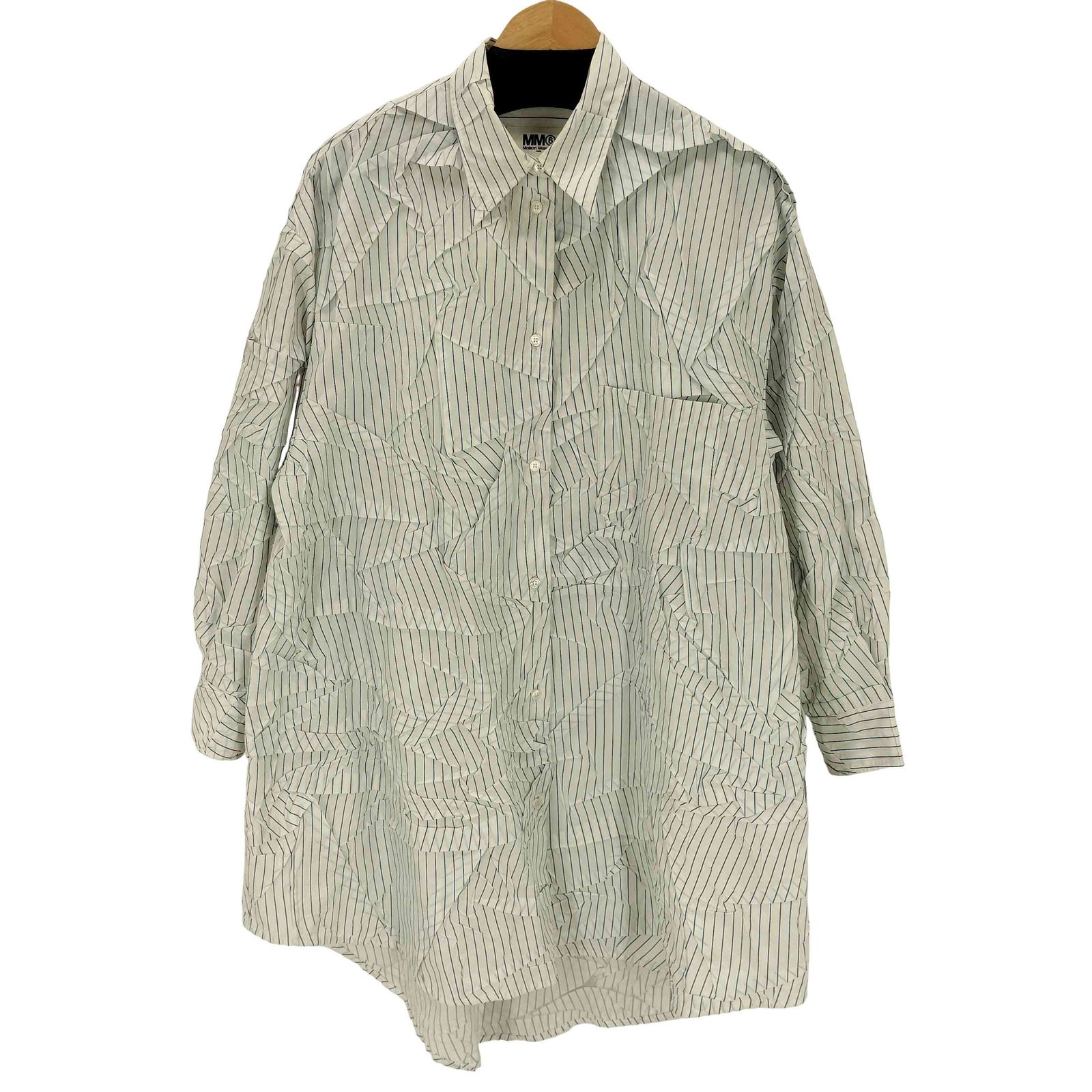 エムエムシックスメゾンマルジェラ MM6 Maison Margiela 20AW Crushed Poplin Shirt Dress レディース XS