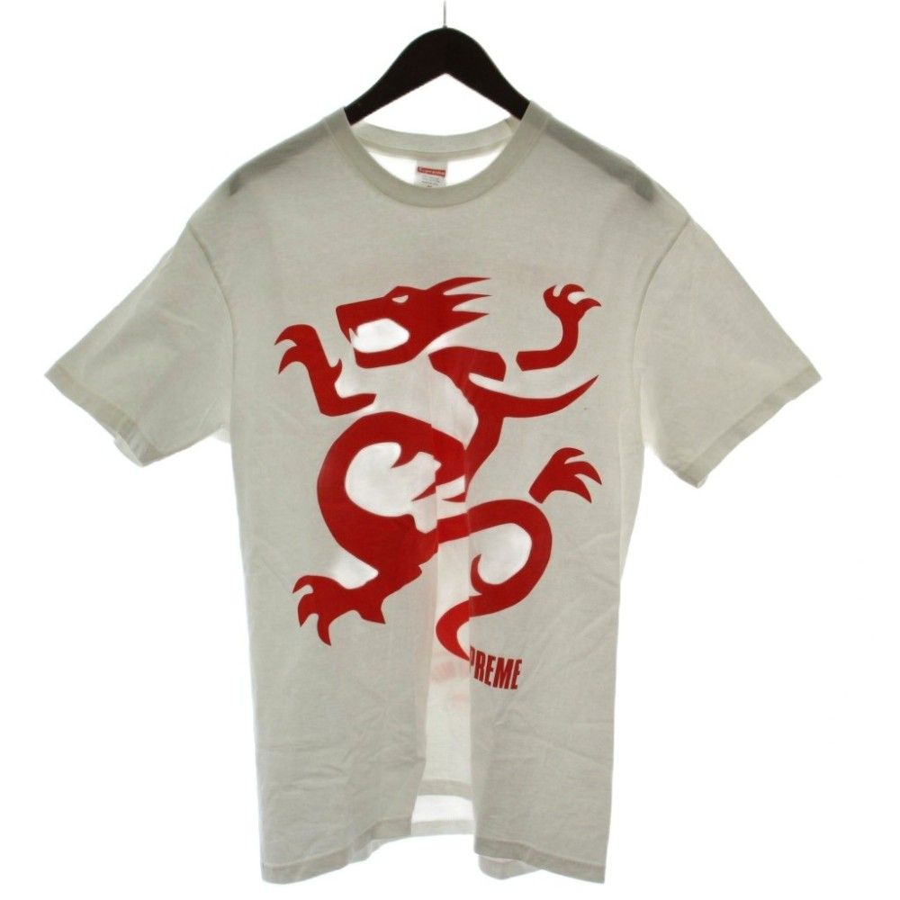 シュプリーム SUPREME 23SS Mobb Deep Dragon Tee Tシャツ カットソー M 白 赤 半袖 ドラゴン イラスト 丸首 /GG