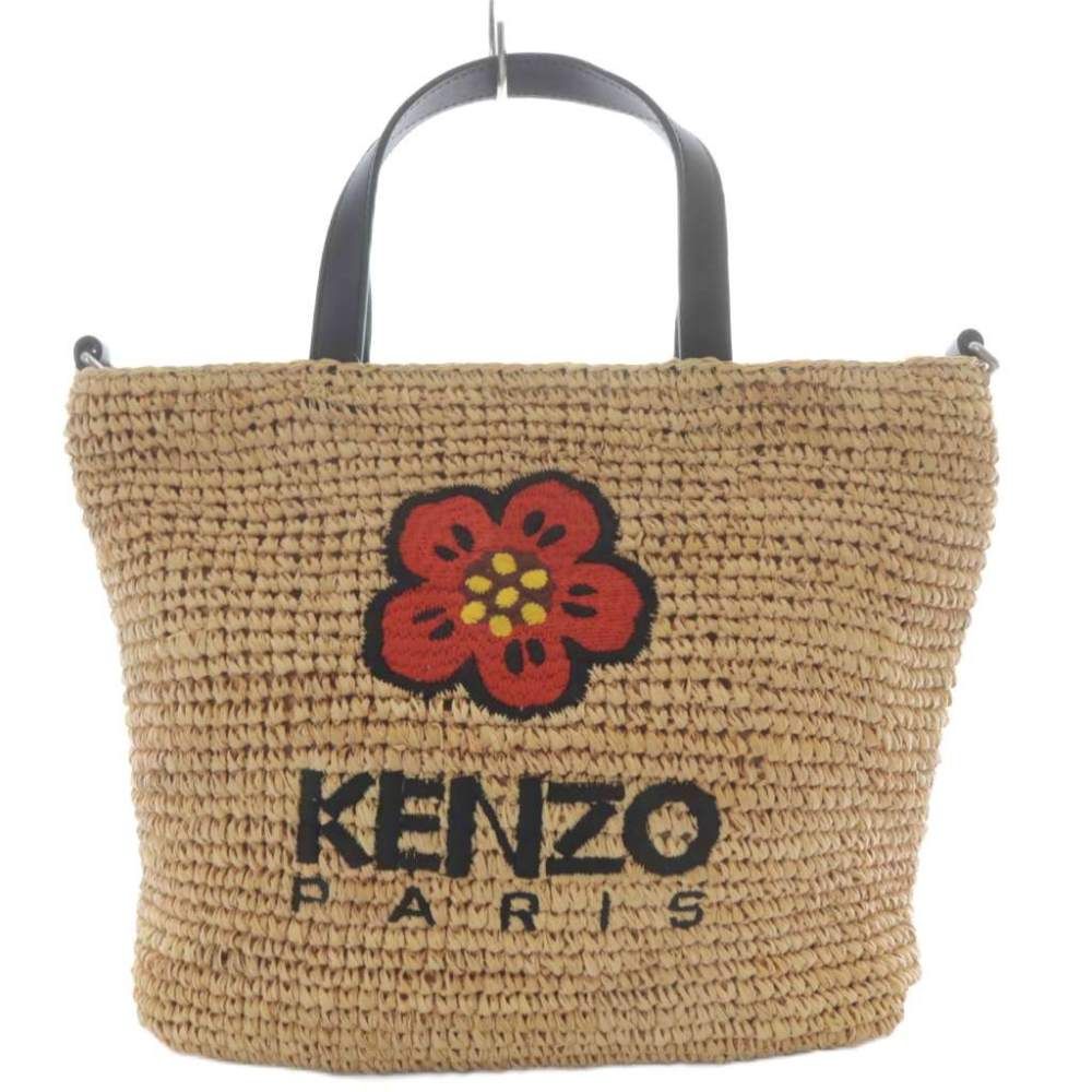 ケンゾー KENZO Boke Flower かごバッグ トートバッグ ベージュ /YO38
