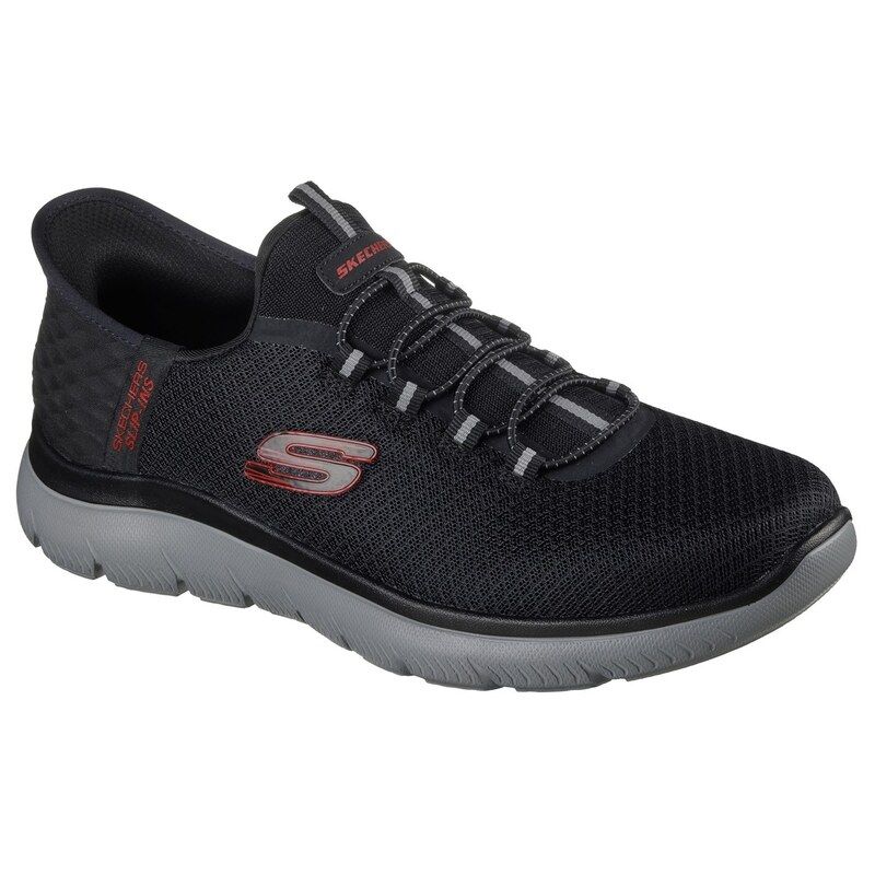 スケッチャーズ メンズ シューズ スニーカー Skechers SlipIns Summits High Range Mens BlackRedGrey ブラック 18,446円