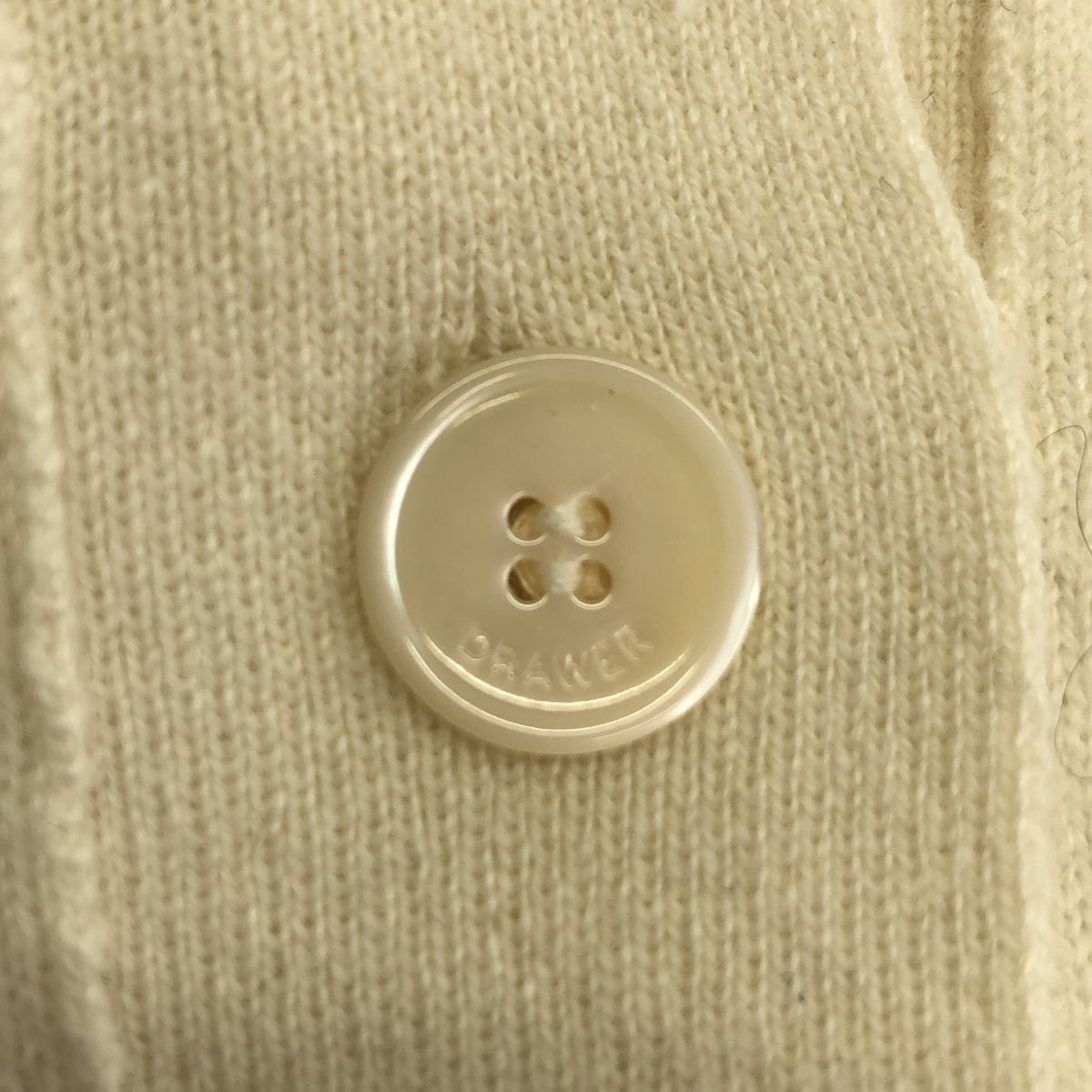Drawer / ドゥロワー | cashmere 100％ / カシミヤ ロゴボタン ニット