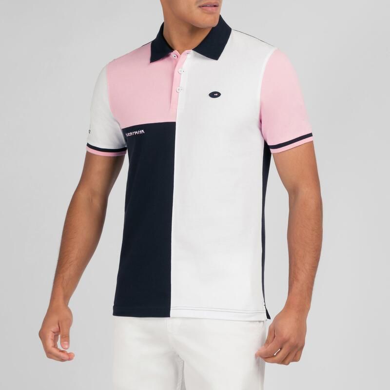 エデンパーク メンズ トップス ポロシャツ 半袖 Eden Park Shortsleeved colourblock polo shirt Bc