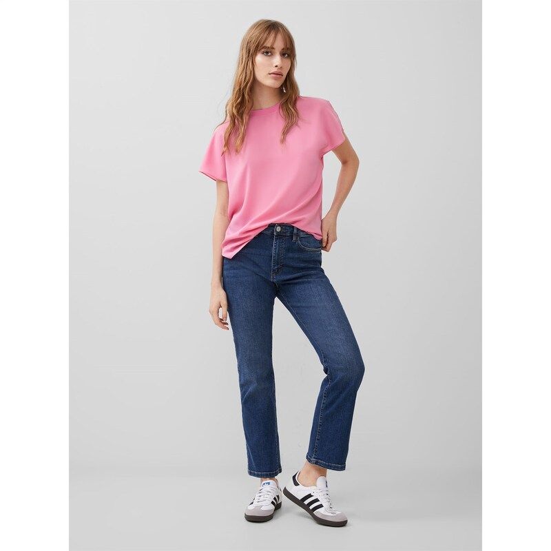 フレンチコネクション レディース トップス シャツ クレープ French Connection FC Crepe CN T Ld42 60Aurora Pink ピンク