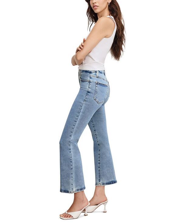グッドアメリカン レディース ボトムス デニムパンツ ミニ クロップド ブーツ ジーンズ Good American Womens Good Legs Cropped Mini Boot Jeans