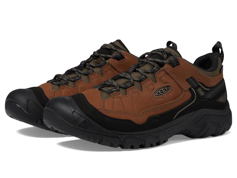 キーン メンズ シューズ ブーツ・レインブーツ KEEN Targhee 4 Low Height Durable Comfortable Waterproof BisonBlack ブラック