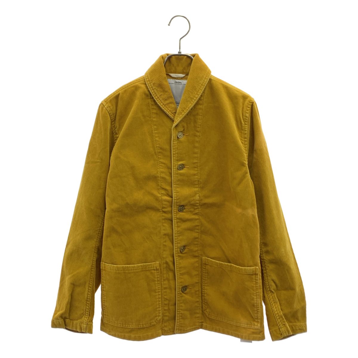 【美品】 visvim / ビズビム | ARTIFACT COVERALL CORDUROY SLUB JACKET / コーデュロイ カバーオール ジャケット | 1 | マスタード系 | メンズ