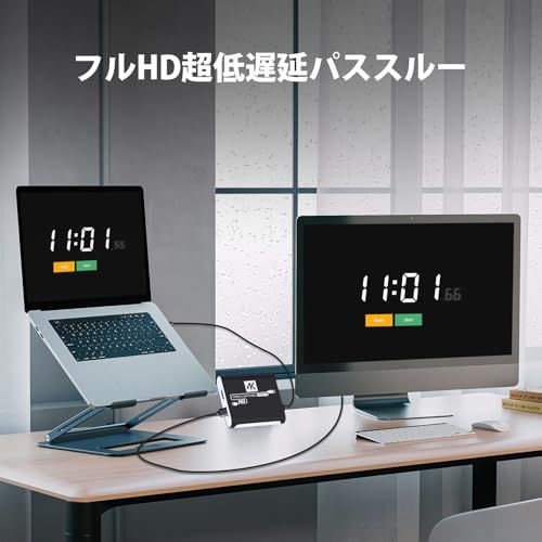 HDMI キャプチャーボード Switch対応 4K パススルー対応 1080P 60FPS