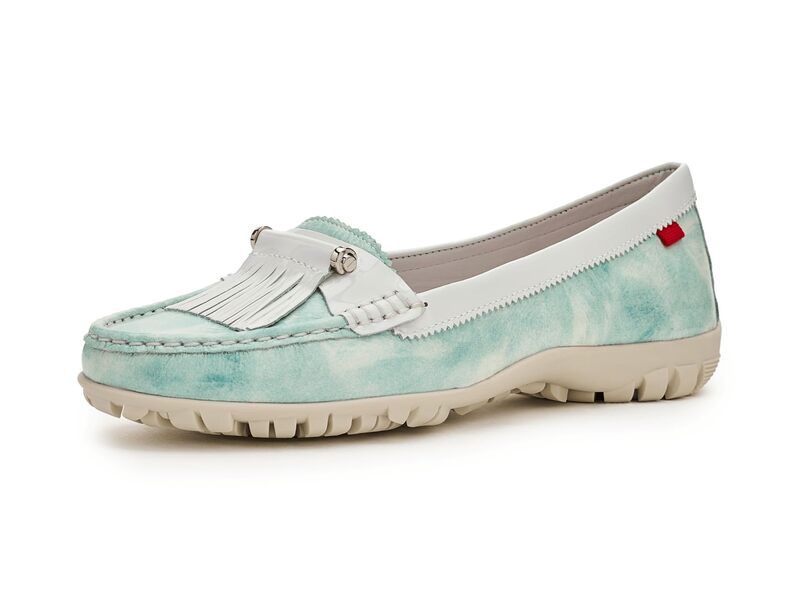 マークジョセフニューヨーク レディース シューズ スリッポン・ローファー Marc Joseph New York Victory BLVD Golf Mint Stained Pa ミント