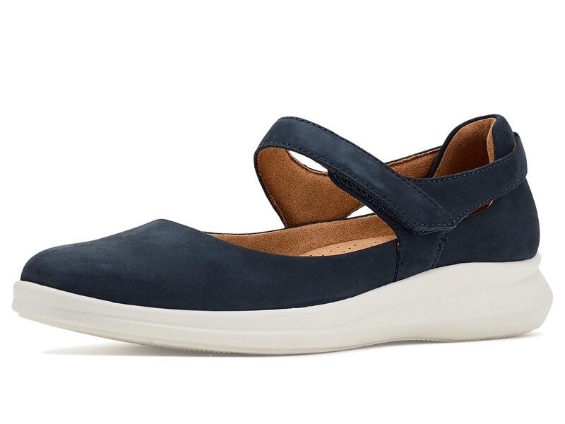 クラークス レディース シューズ サンダル Clarks Lynell Strap Navy Nubuck ネイビー