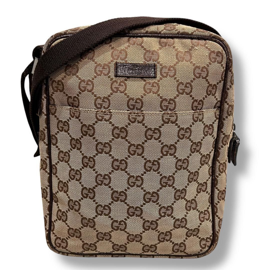 GUCCI グッチ GGキャンバス ショルダーバッグ 斜めがけ クロスボディ
