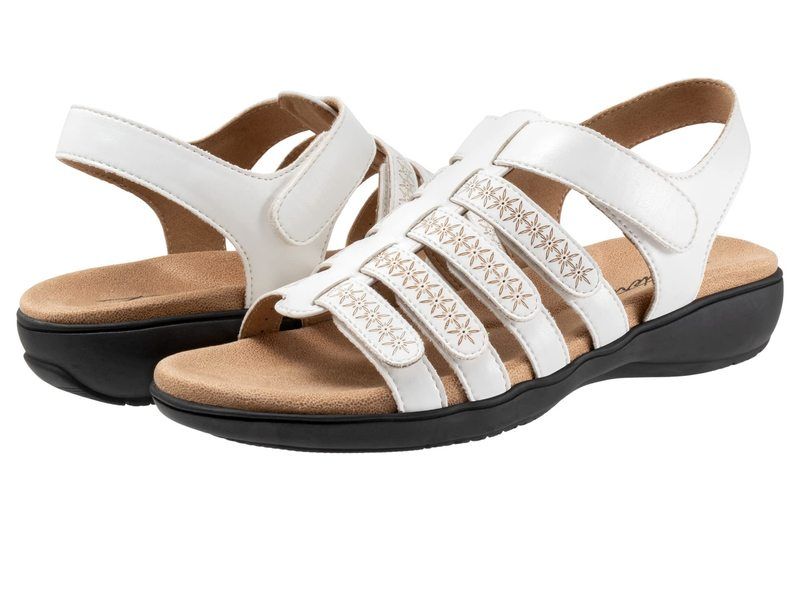 トロッターズ レディース シューズ サンダル Trotters Tiki Laser White ホワイト