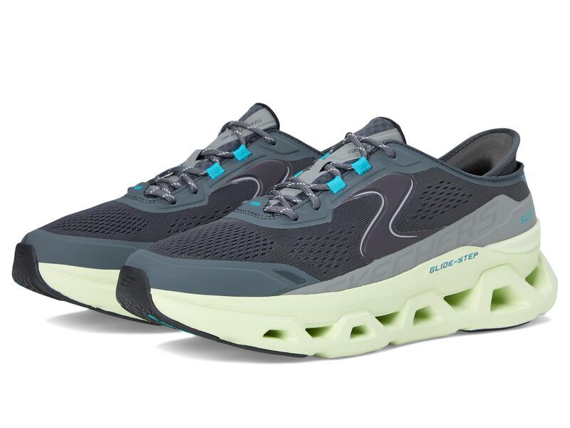 スケッチャーズ メンズ シューズ スニーカー SKECHERS GlideStep Altus Hands Free SlipIn CharcoalLime チャコール