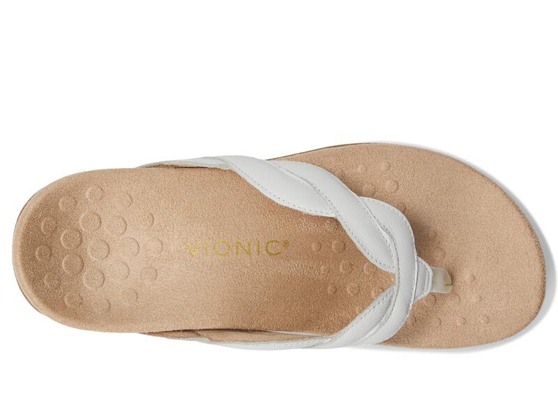 バイオニック レディース シューズ サンダル VIONIC Bella Braid Thong Sandals White ホワイト